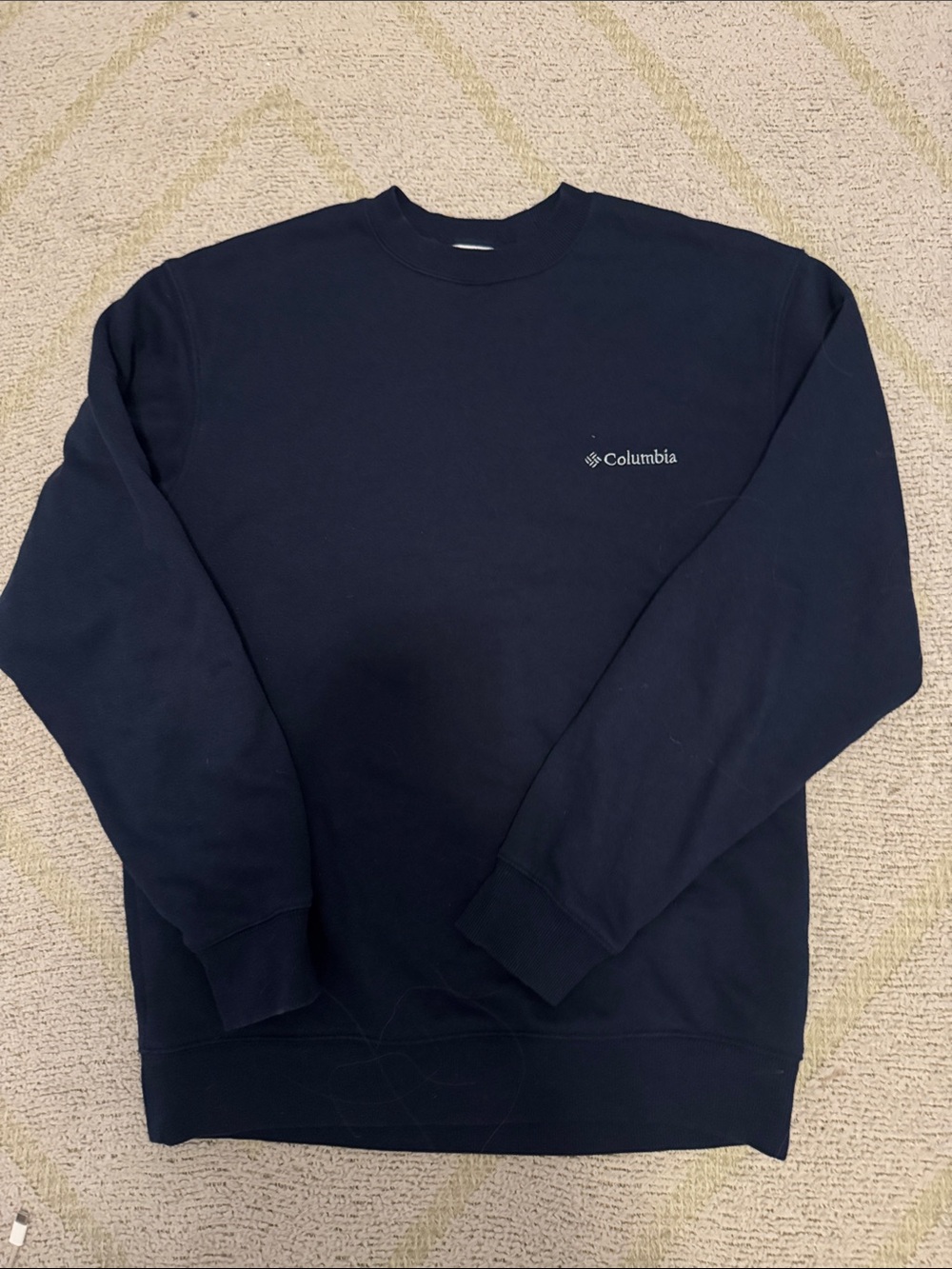 Columbia Sportswear Navy Crewneck Sweatshirt Small